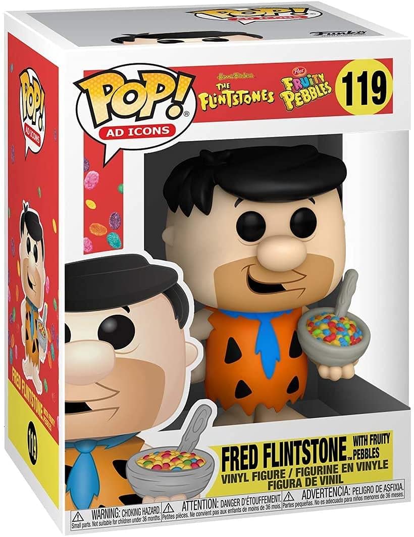 Funko Pop! Fruity Pebbles display box highlighting window packaging