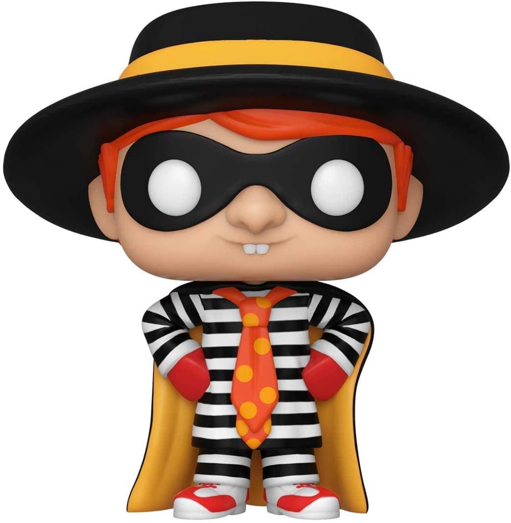 Funko Pop Ad Icons McDonald's Hamburglar vinyl figure, 3.75-inch display-ready collectible.