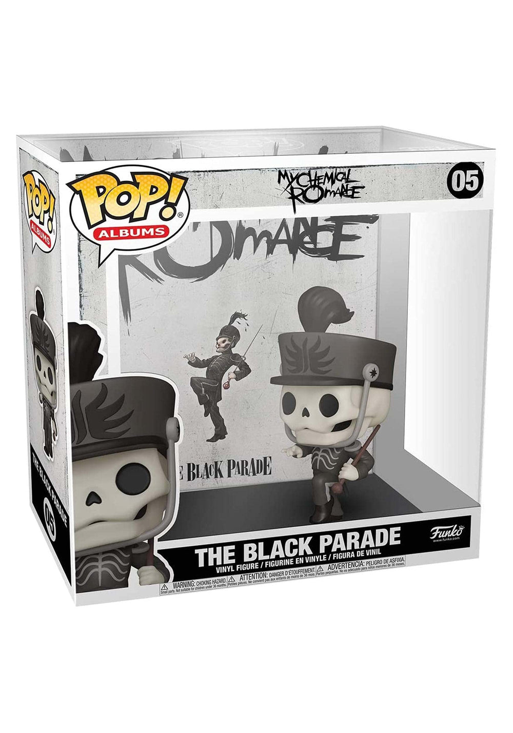 Funko Pop! Albums My Chemical Romance The Black Parade display piece on a shelf