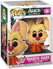 Funko Pop Alice in Wonderland March Hare close-up, detailed styling on vinyl.