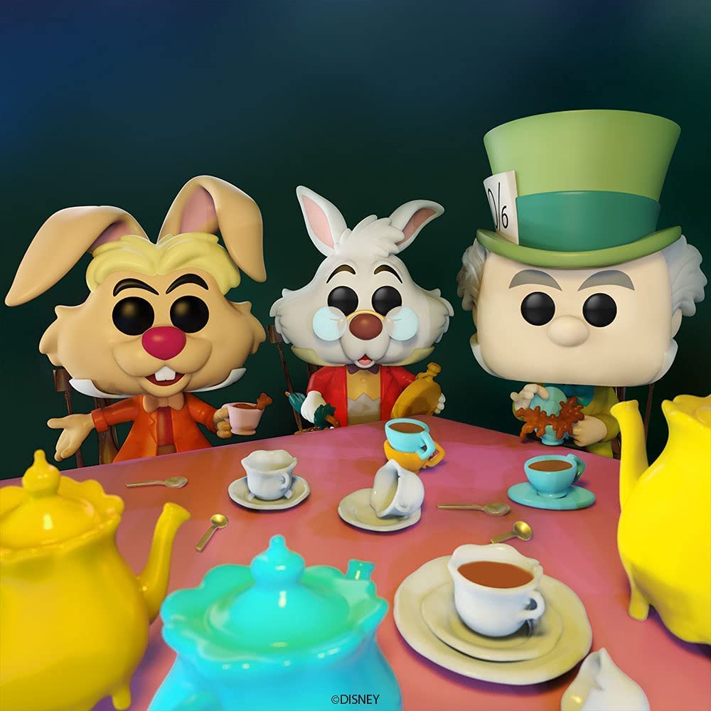 Funko Pop Alice in Wonderland 70th packaging, window box display.