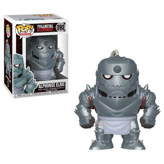 Funko Pop Animation Alphonse Elric figure in a window box, ready for display.