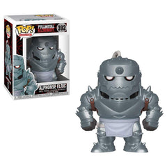 Funko Pop Animation Alphonse Elric figure in a window box, ready for display.