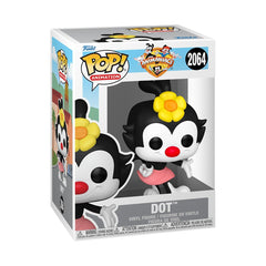Funko Pop! Animation Dot figure on display shelf for collectors.