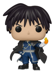 Close-up of Funko Pop Animation Colonel Mustang highlighting its stylized design for fans' display.