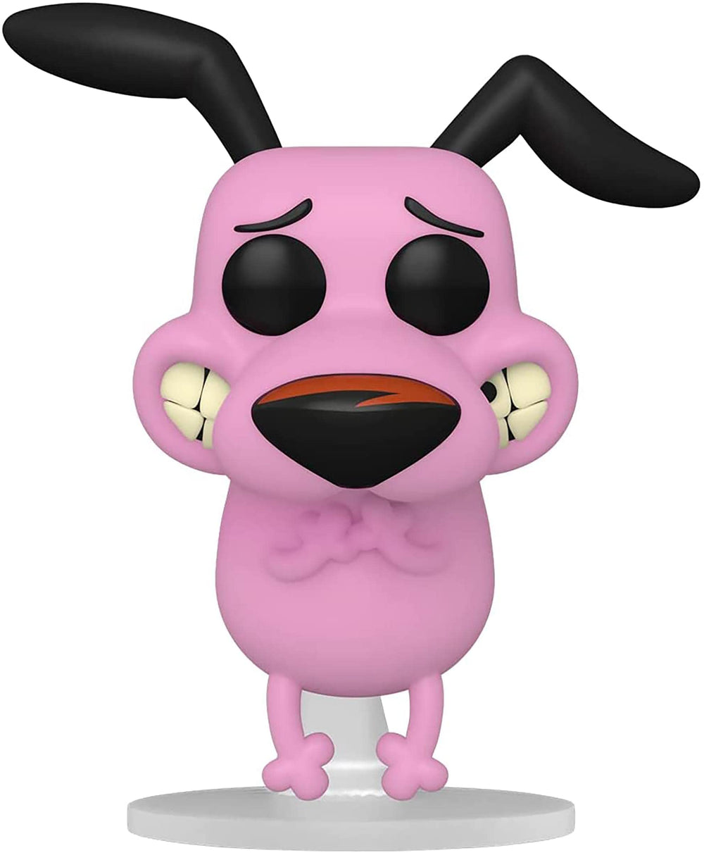 Funko Pop! Courage from Courage the Cowardly Dog figure front view for display and shelf appeal.
