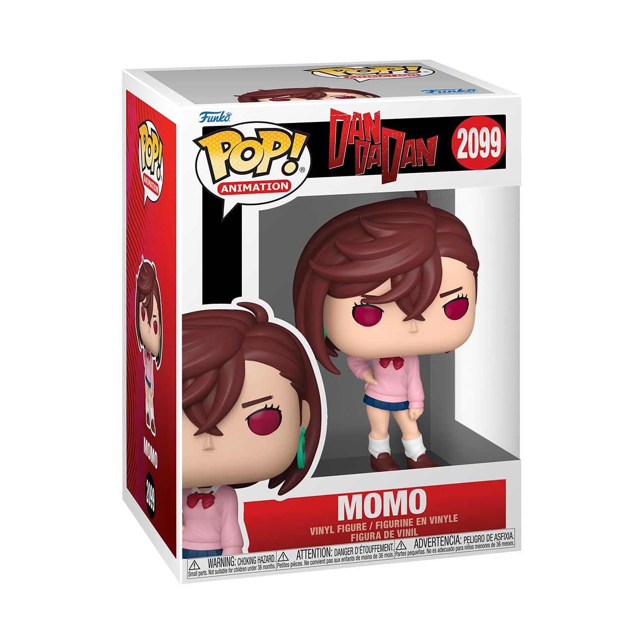 Funko Pop! Animation Dandadan Momo vinyl figure front view for display and collecting
