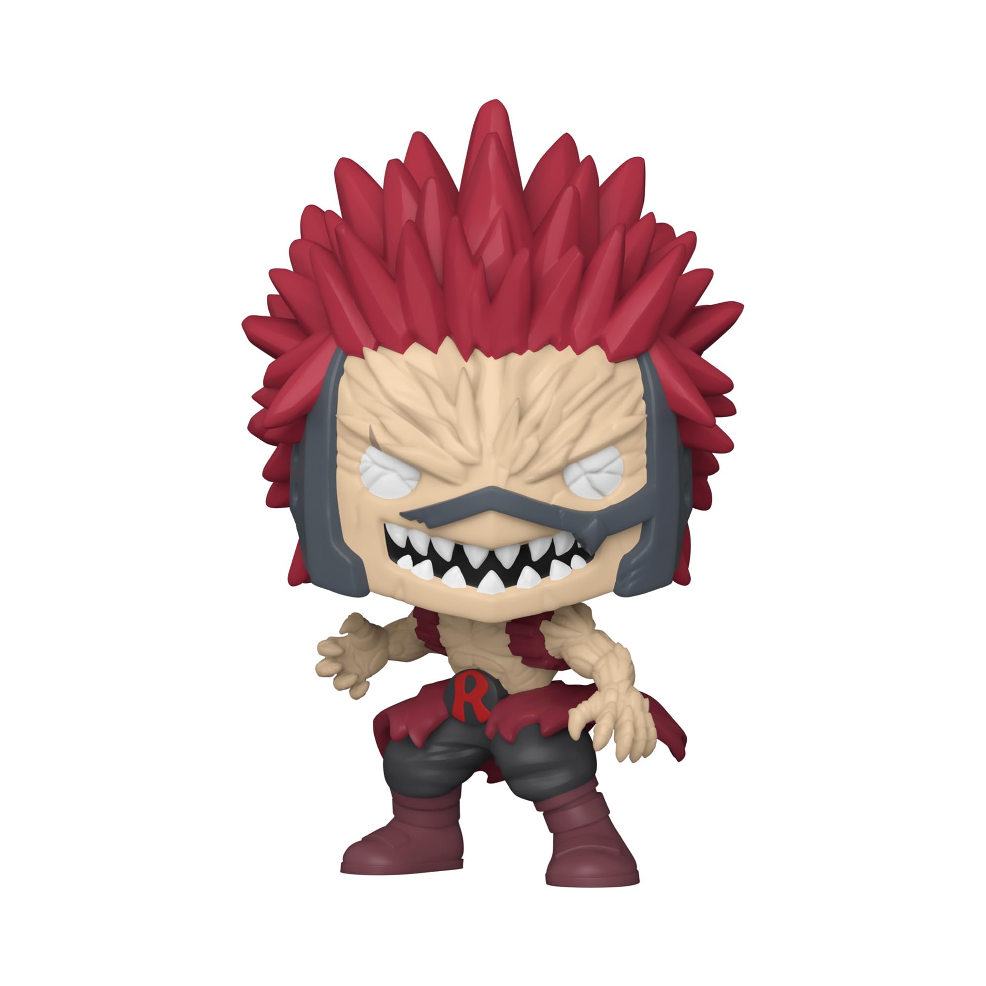 Funko Pop Animation Eijiro Kirishima red hair detail on vinyl figure.