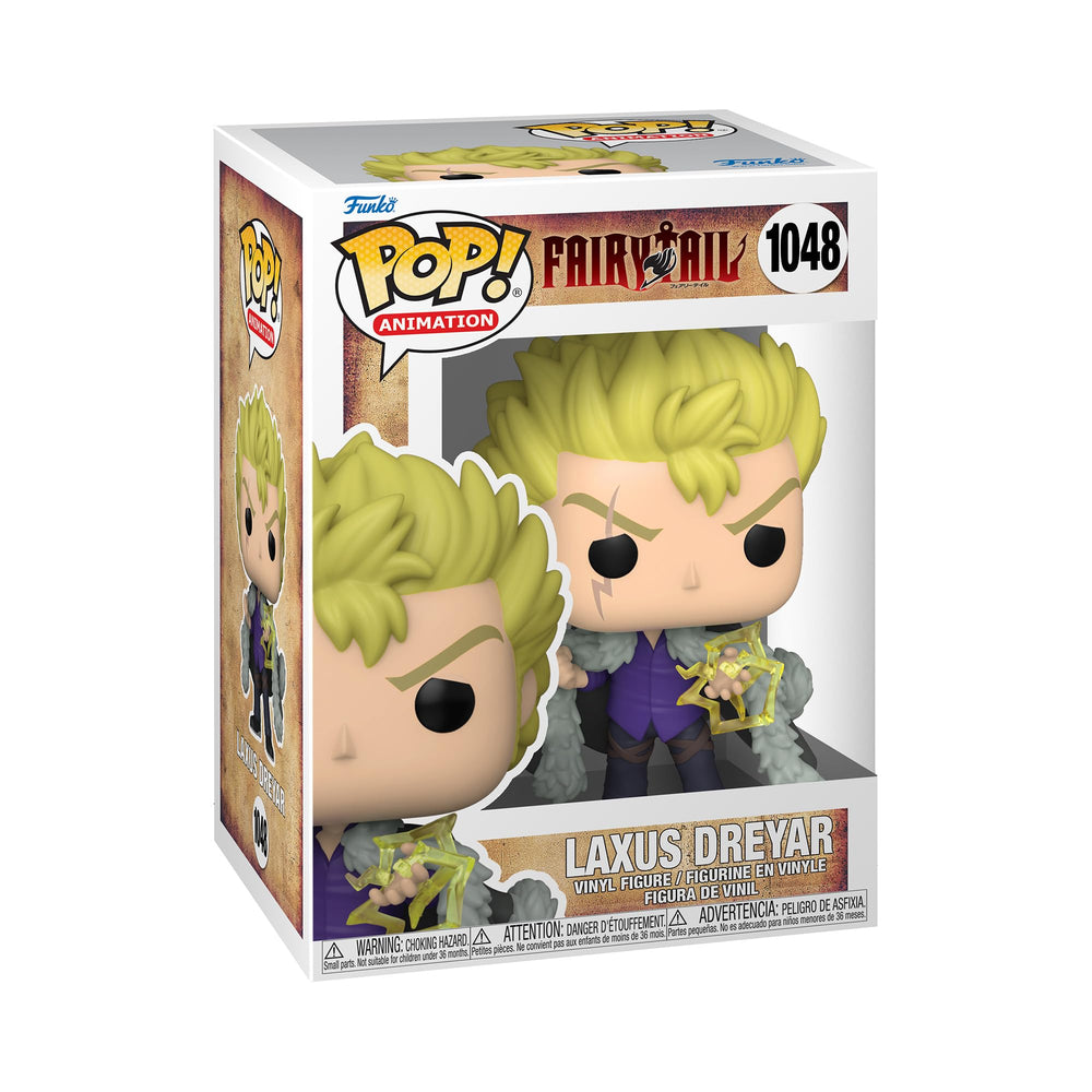 Funko POP Animation Laxus Dreyar front view for display and collection