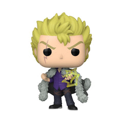 Funko POP Animation Laxus Dreyar side view, ideal for shelf display
