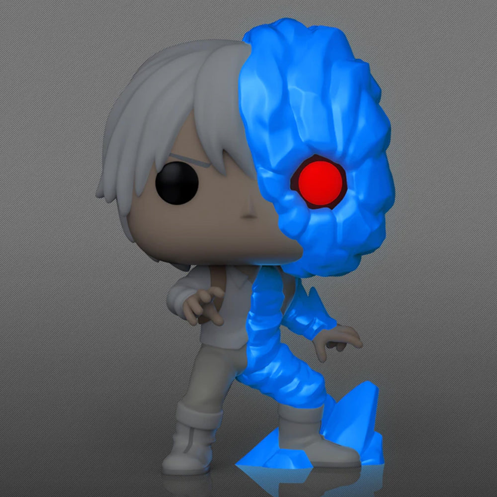 Funko Pop! Ice Todoroki chase detail showing rare variant on shelf.