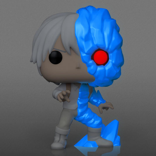 Funko Pop! Ice Todoroki chase detail showing rare variant on shelf.