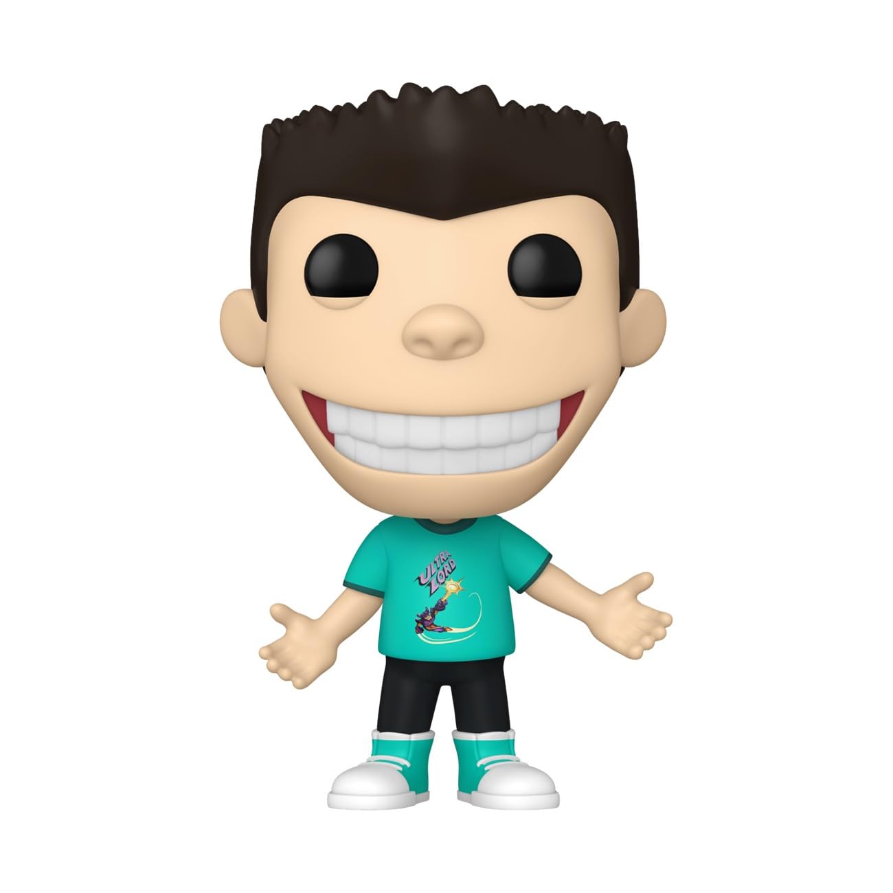 Funko Pop Animation Jimmy Neutron Sheen side view ideal for shelves.