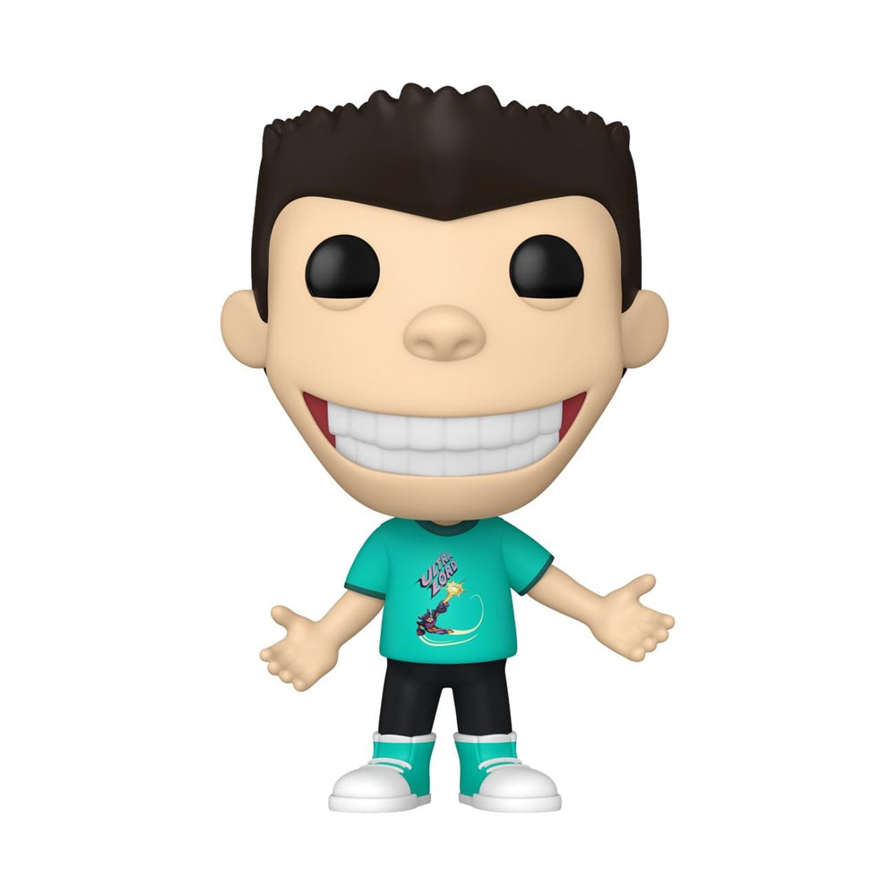 Funko Pop Animation Jimmy Neutron Sheen side view ideal for shelves.
