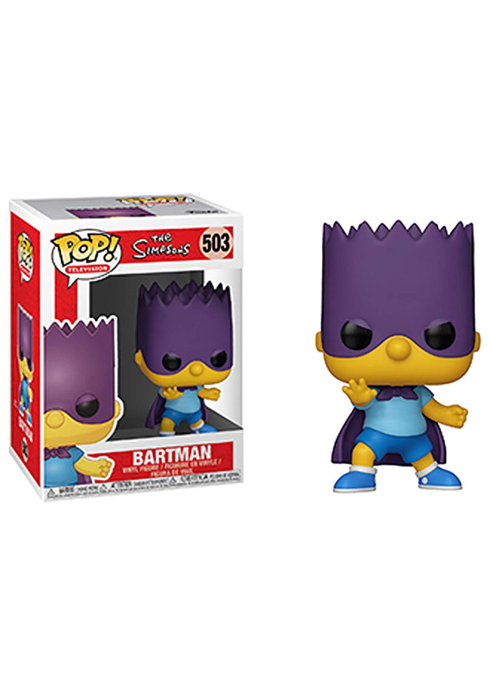 Funko POP! Bart-Bartman figure, a stylized vinyl collectible for display and Simpsons fans