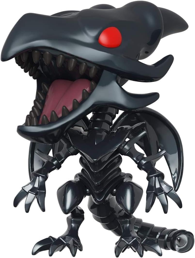 Funko Pop! Yu-Gi-Oh Red-Eyes Black Dragon pose; ideal display piece for fans.