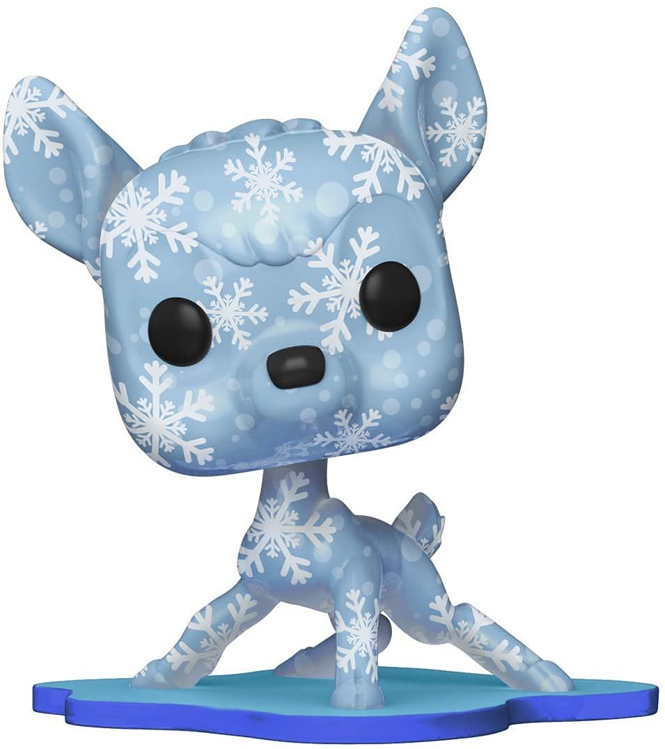 Funko Pop Artist Series Disney Bambi on icy patch, a collectible display piece for Disney fans.