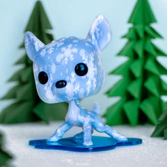 Funko Pop Artist Series Disney Bambi in window display box with acrylic case, ideal for safe display.
