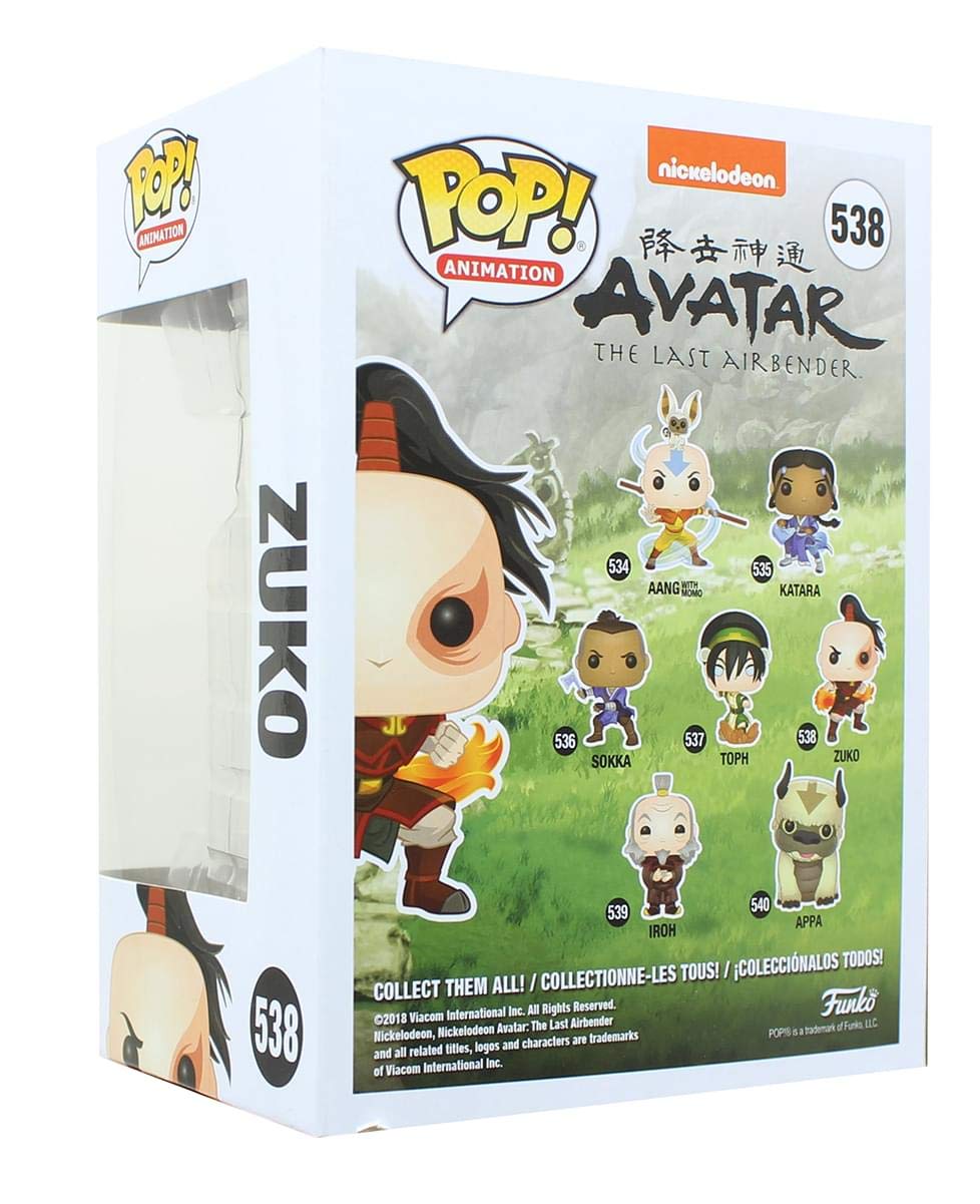 Funko Avatar Zuko chase flame-knives variant for rare display