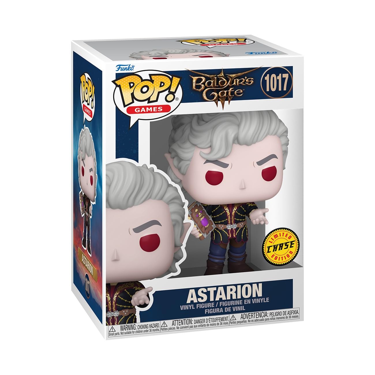 Funko Pop Baldur's Gate 3 Astarion figure detailed pose for shelves