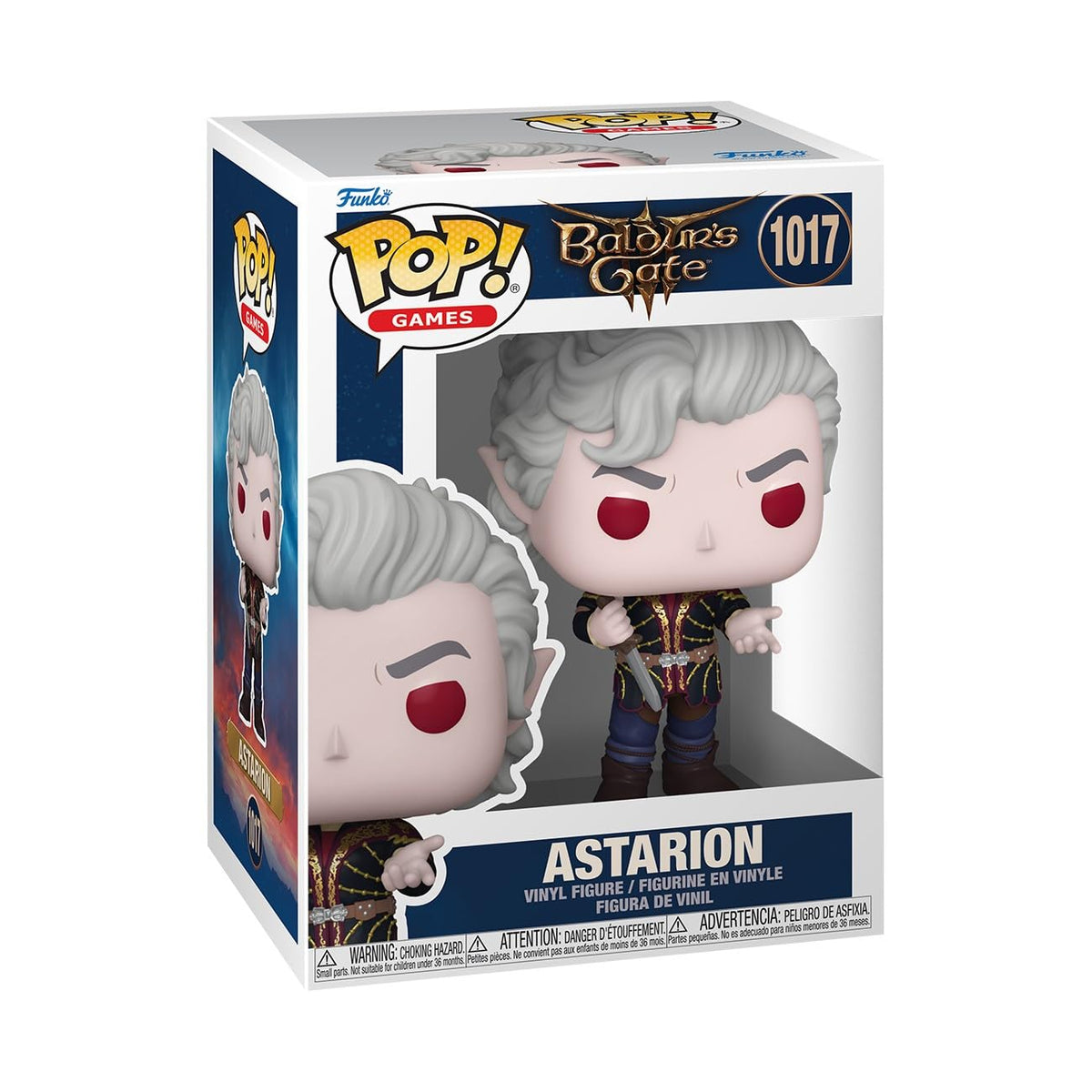 Funko Pop Baldur's Gate Astarion front-view figure for display and gifting