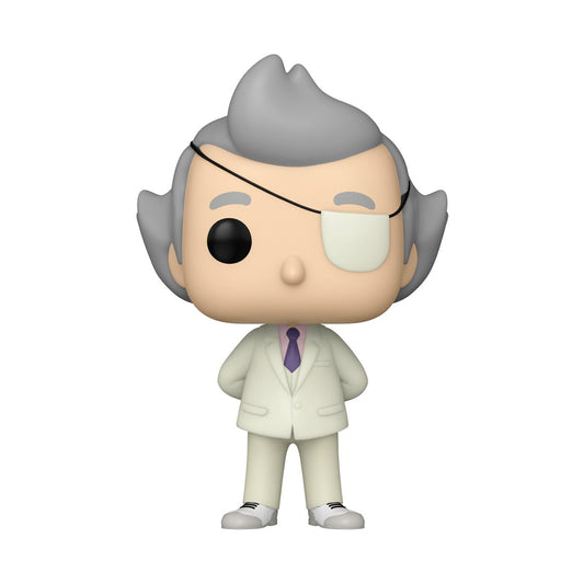 Funko Pop Bob's Burgers Calvin Fischoeder figure side view, ideal for shelf display and gifting