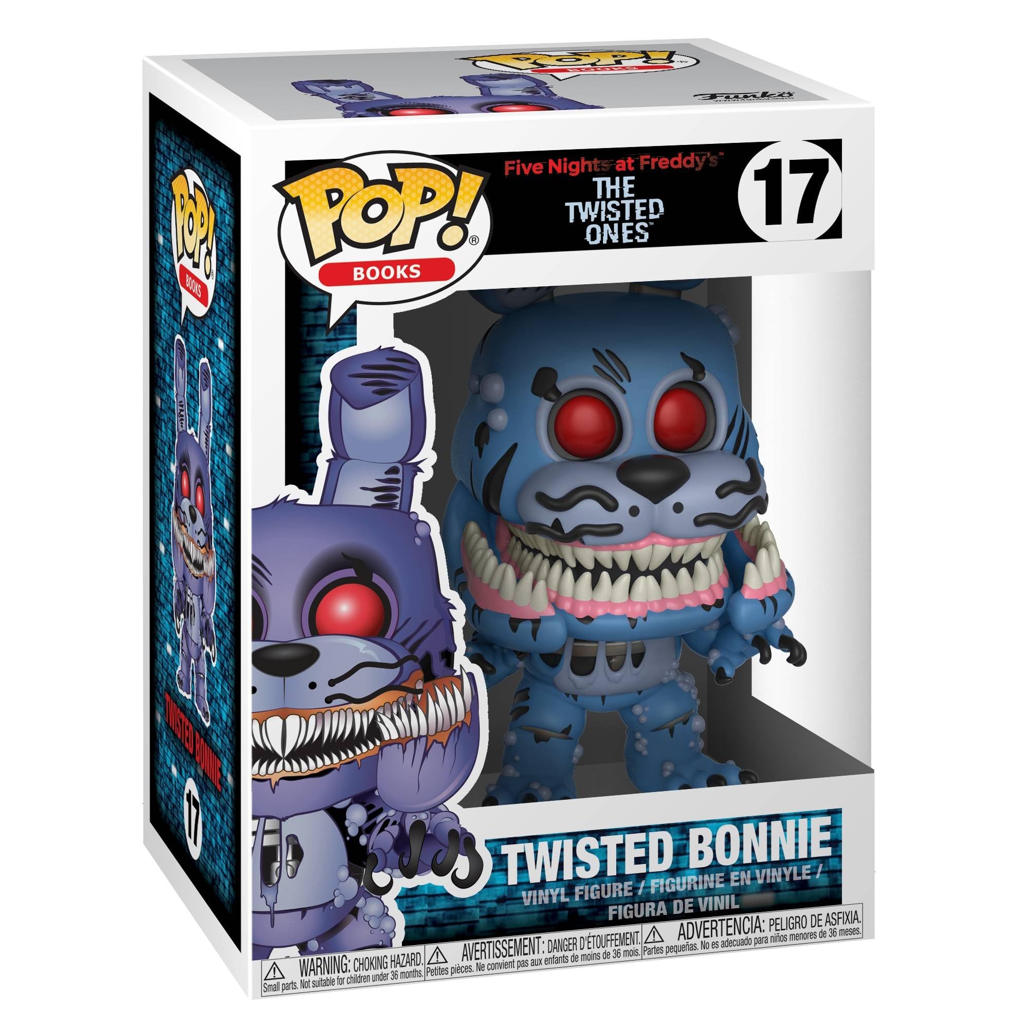 Funko POP! Books Twisted Bonnie figure on display shelf, ideal for collectors