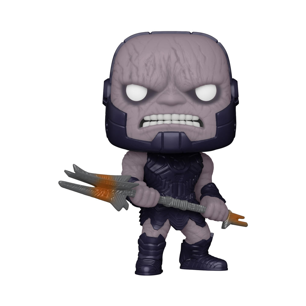 Funko Pop DC Darkseid Snyder Cut side view highlights multicolor finish for shelves.
