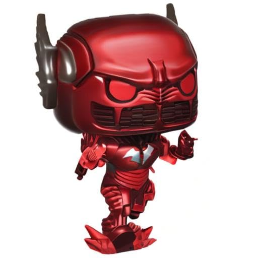 Funko Pop DC Heroes Red Death window box packaging ideal for collectors.