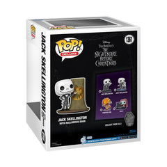 Close-up shot of Jack Skellington vinyl detailing for Funko fans