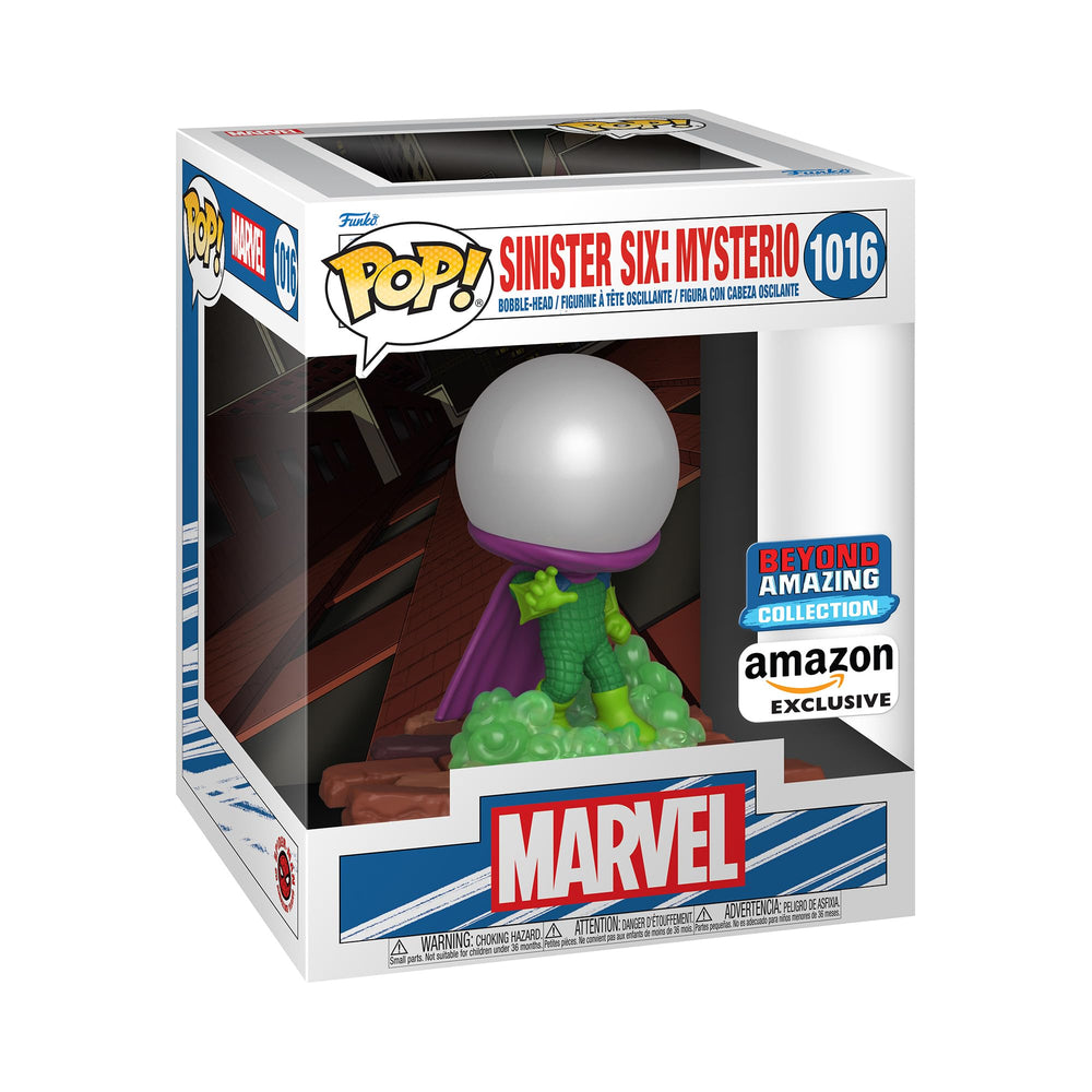Funko Pop Deluxe Mysterio Sinister Six figure for display.
