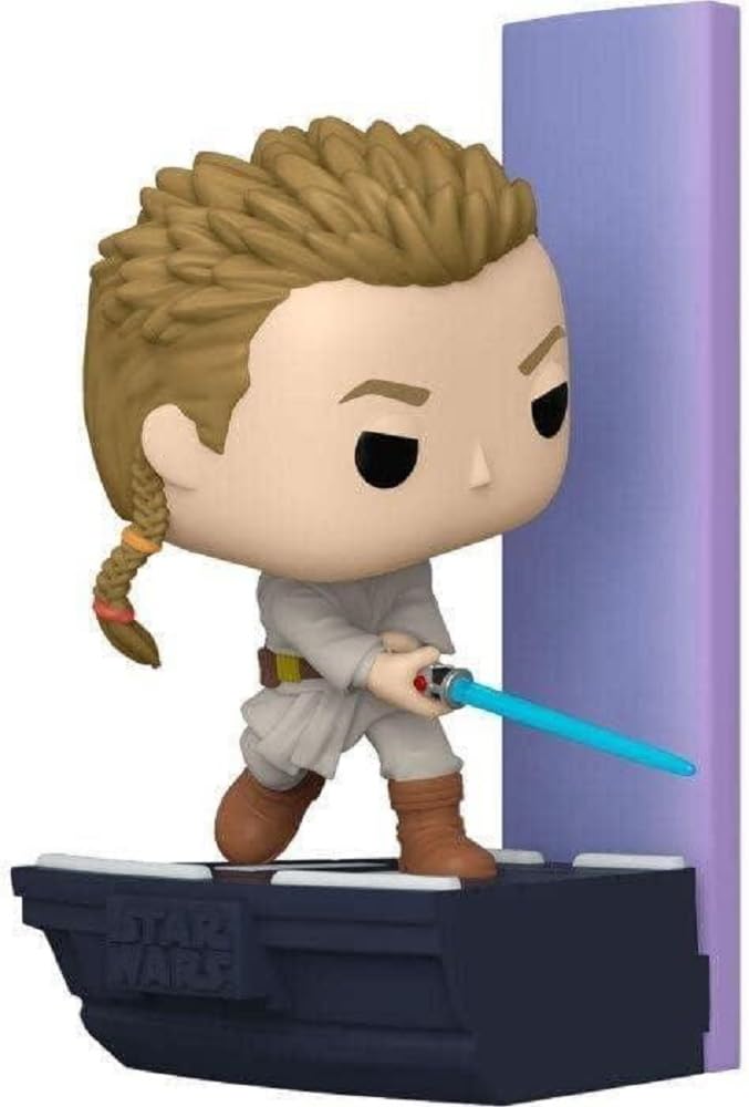 Funko Pop Deluxe Obi-Wan Kenobi vinyl figure for shelf display
