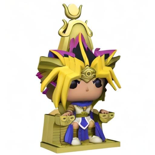 Funko Atem Pharaoh figure with pink outfit and guitar adds bold color