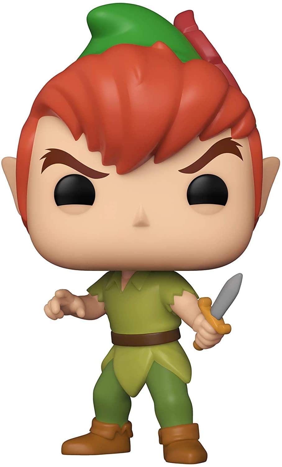Funko Pop! Disney 65th Peter Pan Green front view, great for display on shelves.