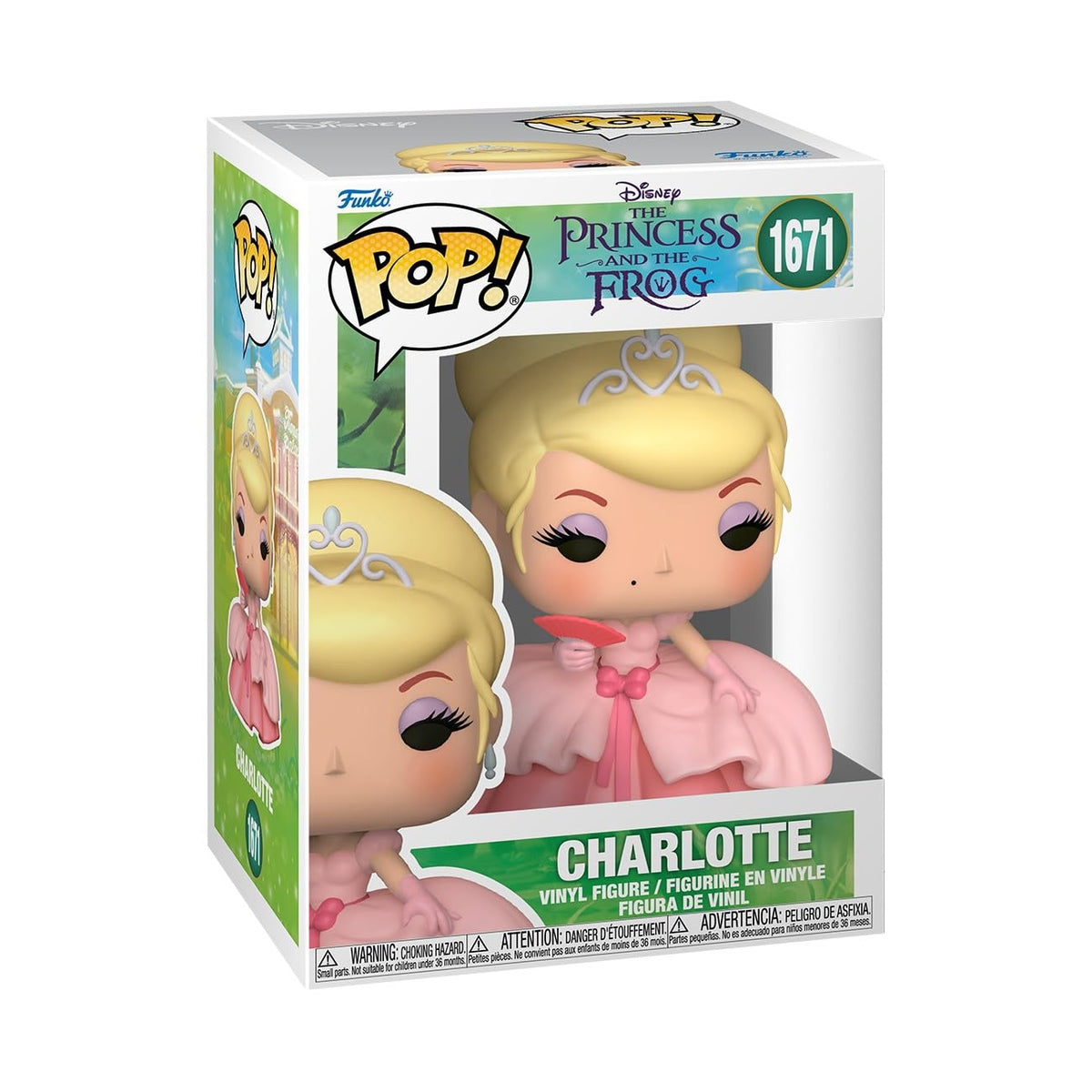 Funko Pop! Disney Charlotte front view for display shelves