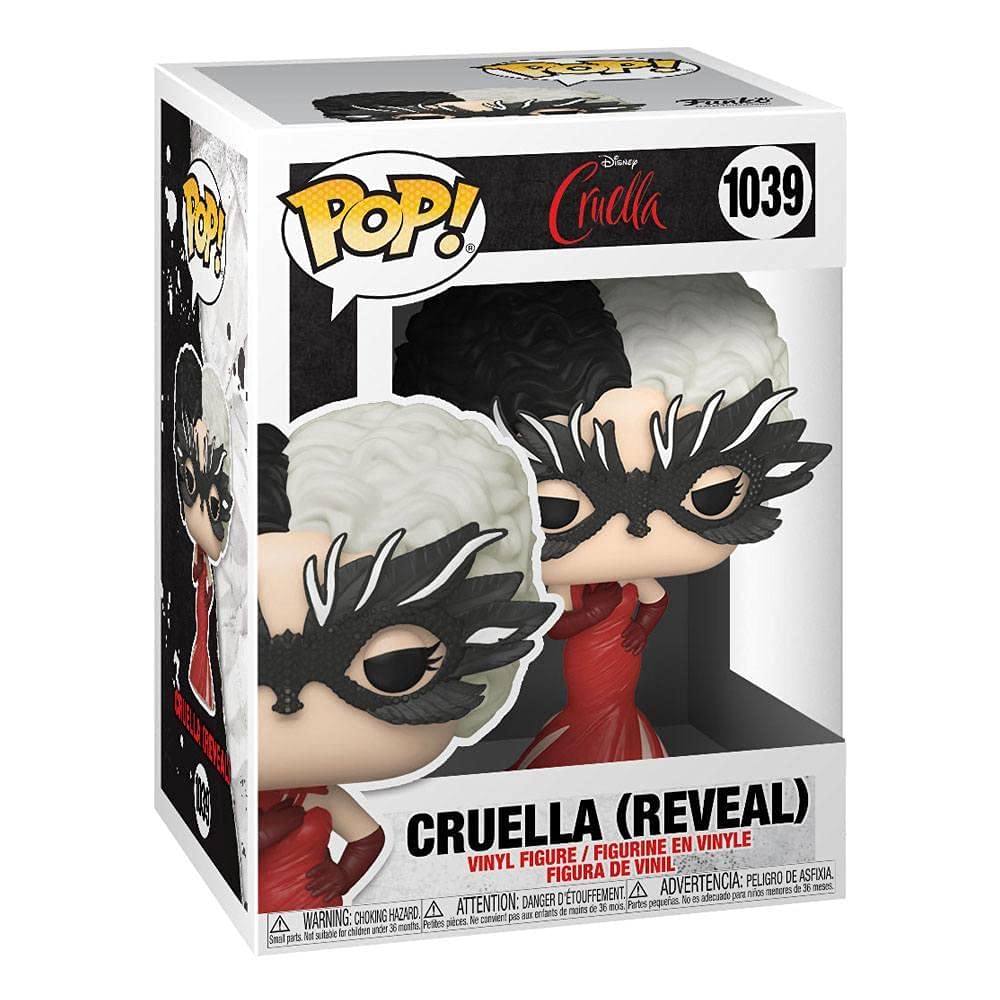 Funko Pop Disney Cruella De Vil display on desk, compact height fits shelves.