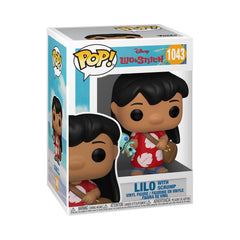 Funko Pop Disney Lilo with Scrump front view figure ideal for shelf display.