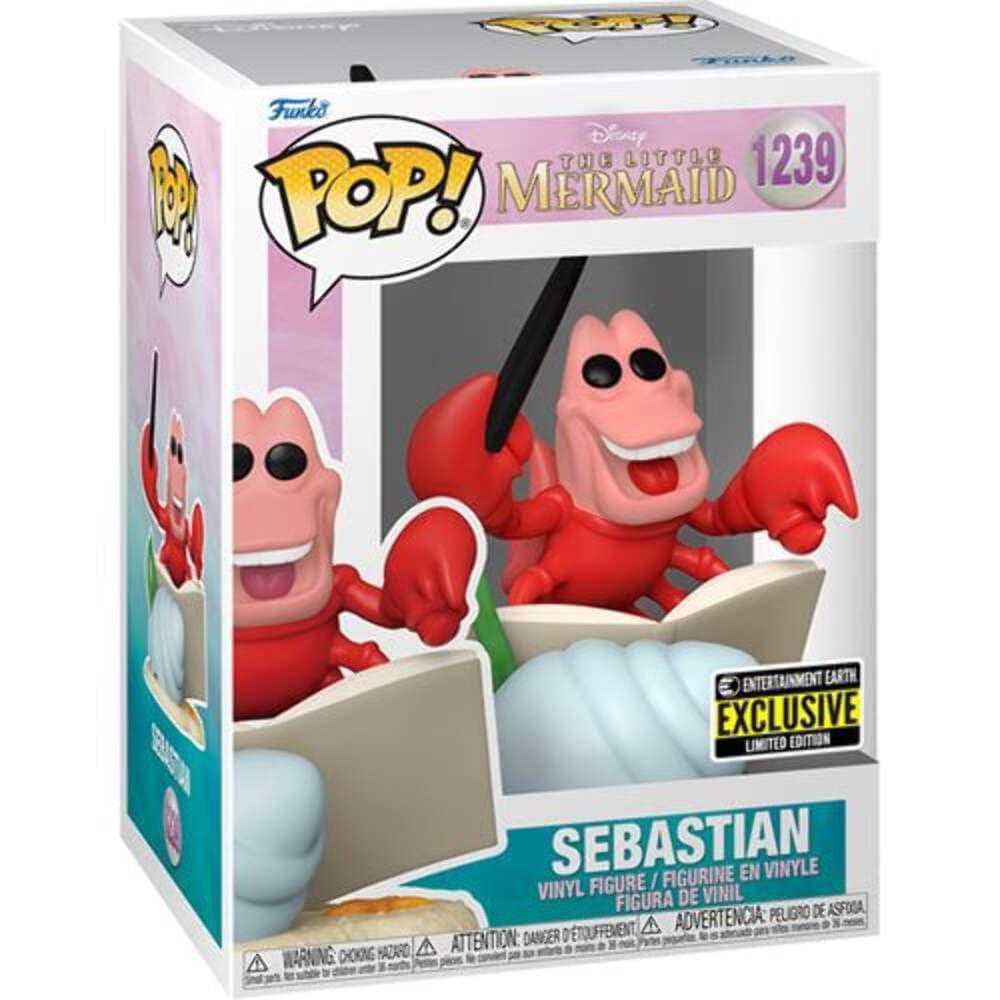 Funko Pop Disney Sebastian figure for shelf display and collection.