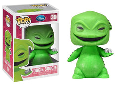 Funko Pop Disney Oogie Boogie Series 4 back view, highlights character silhouette.