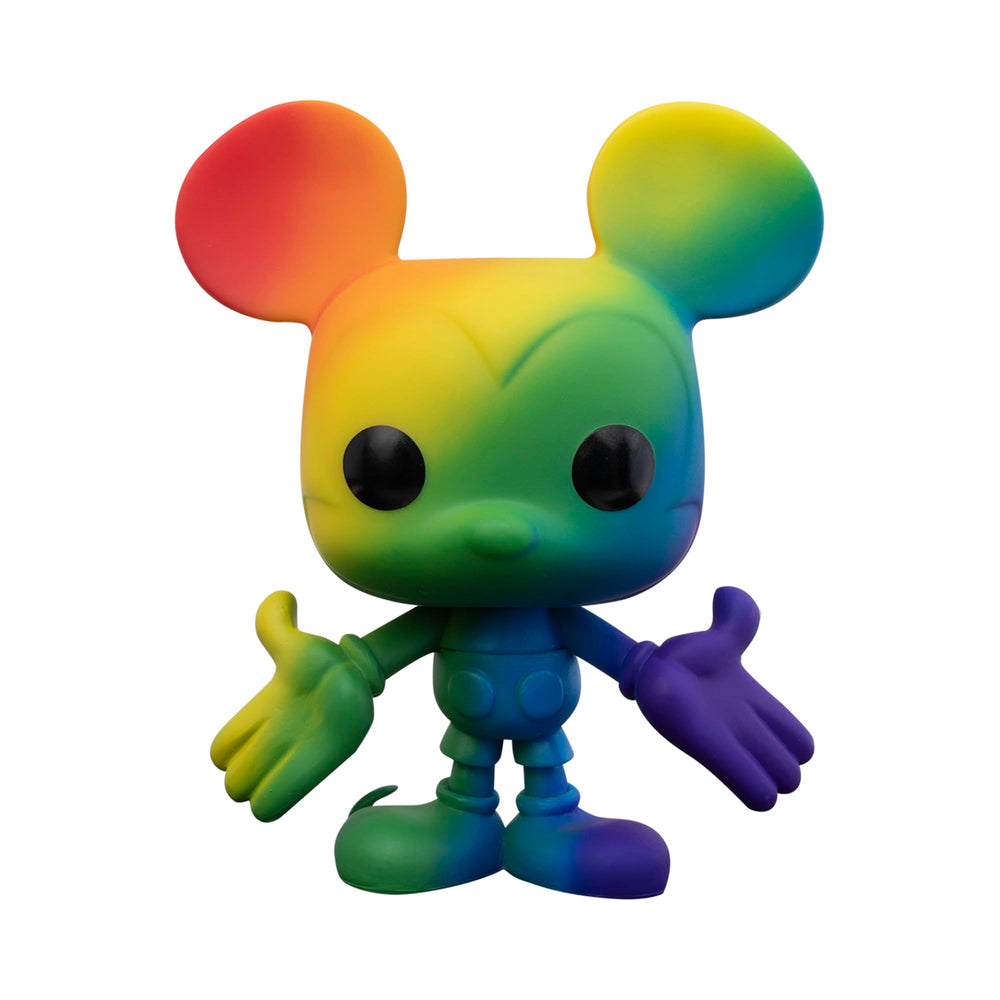 Funko Pop Disney Pride Mickey Rainbow packaging shown in retail-ready packaging