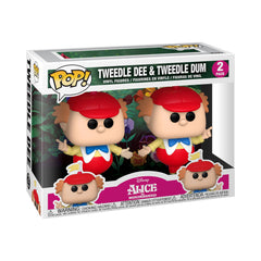 Funko Pop Disney Tweedle Dee & Dum 2-pack on a shelf display