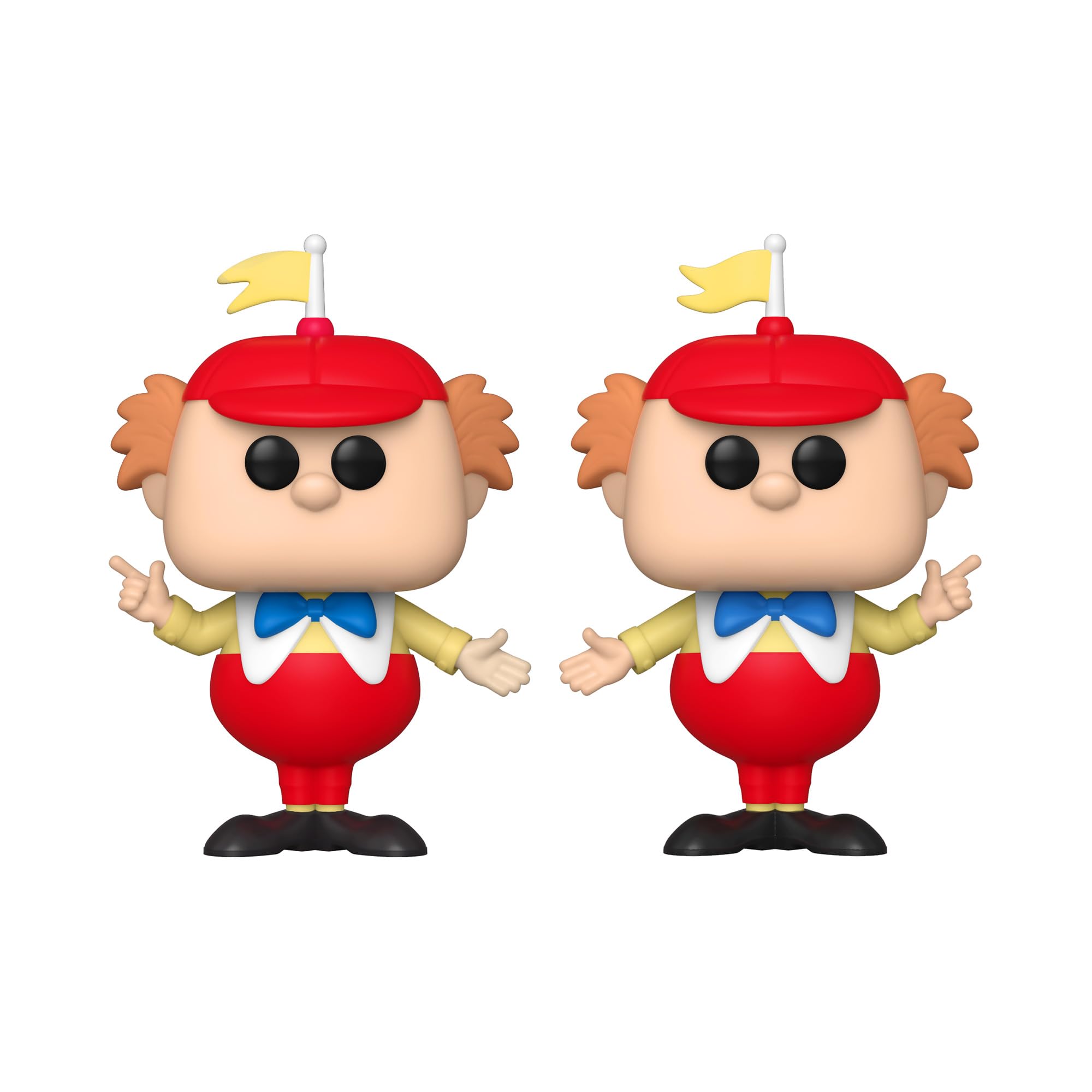 Close-up of Tweedle Dee & Dum figures in colorful finish
