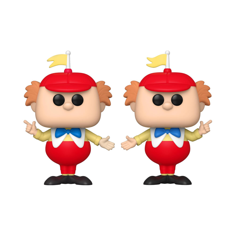 Close-up of Tweedle Dee & Dum figures in colorful finish