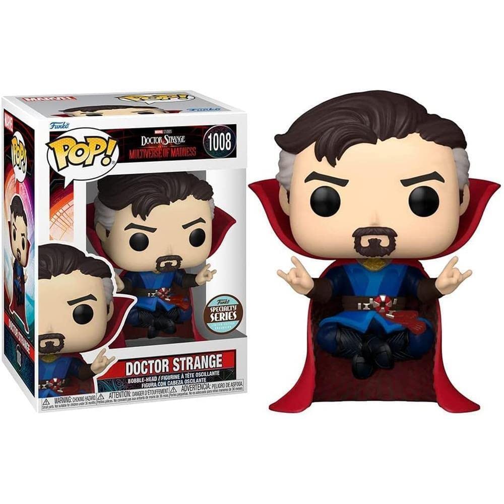 Funko Pop Dr Strange collector display enhances desk or shelf appeal.
