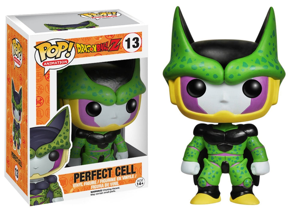 Funko Pop Dragon Ball Z Final Form Cell with box art, great for gifting.
