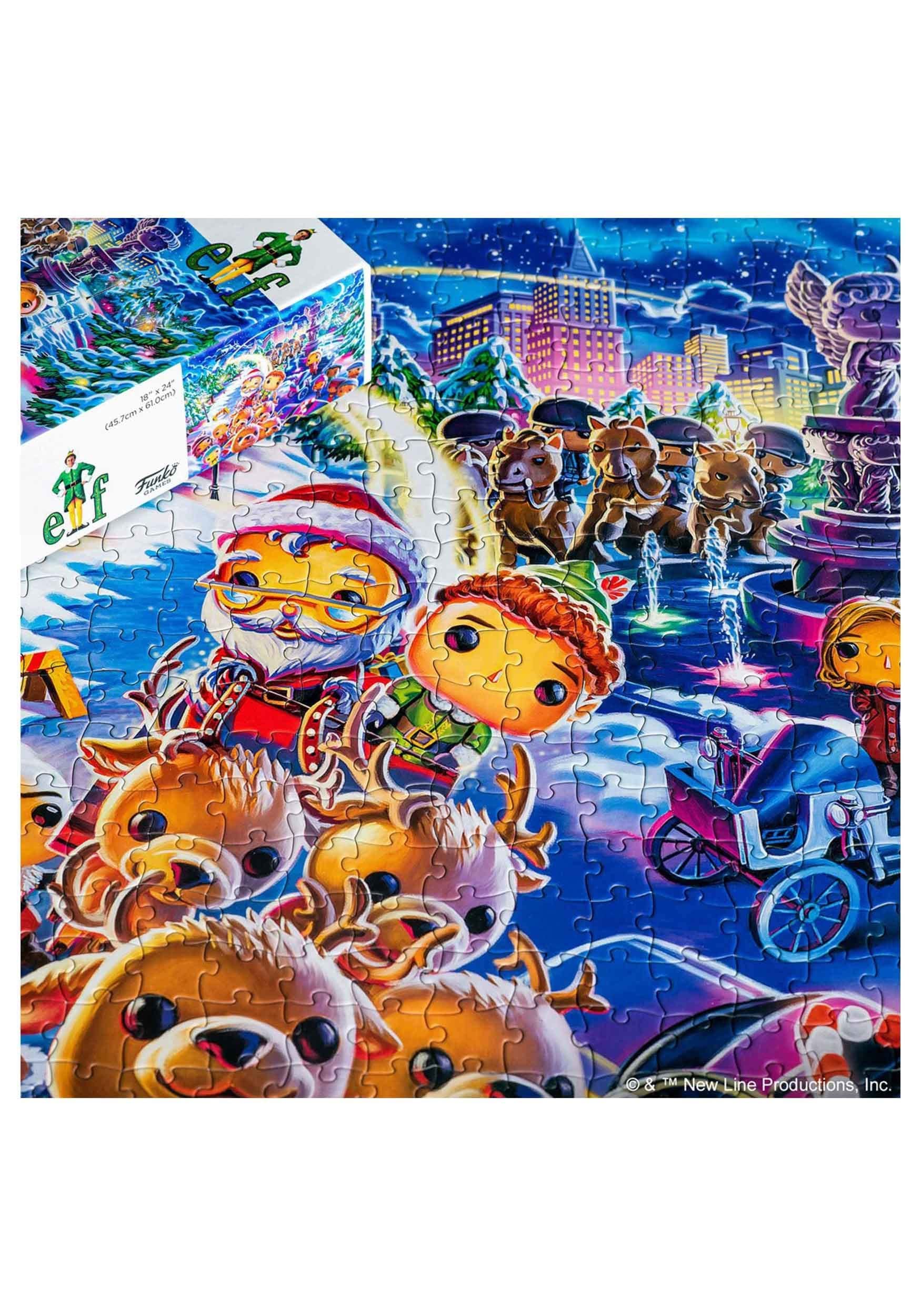 Funko Pop! Puzzle - Elf rewards careful placement with a vivid Pop! style scene.