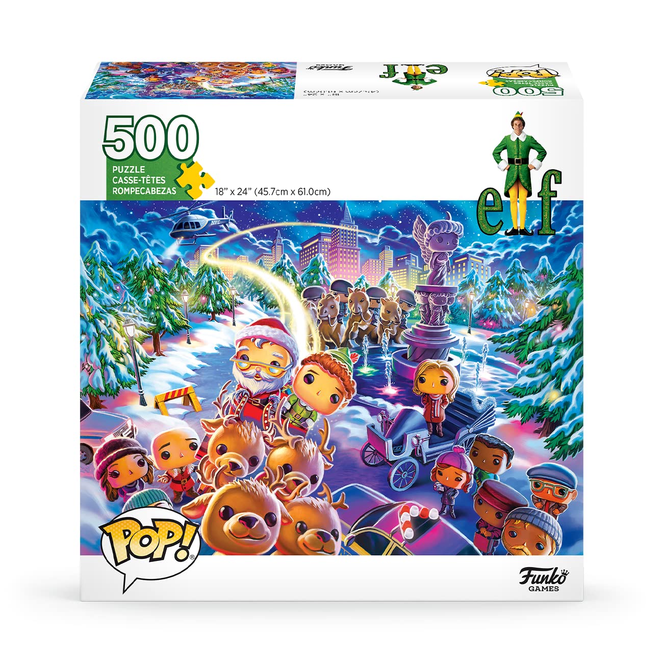 Funko Pop! Puzzle - Elf has precise interlocking pieces for a smooth build.