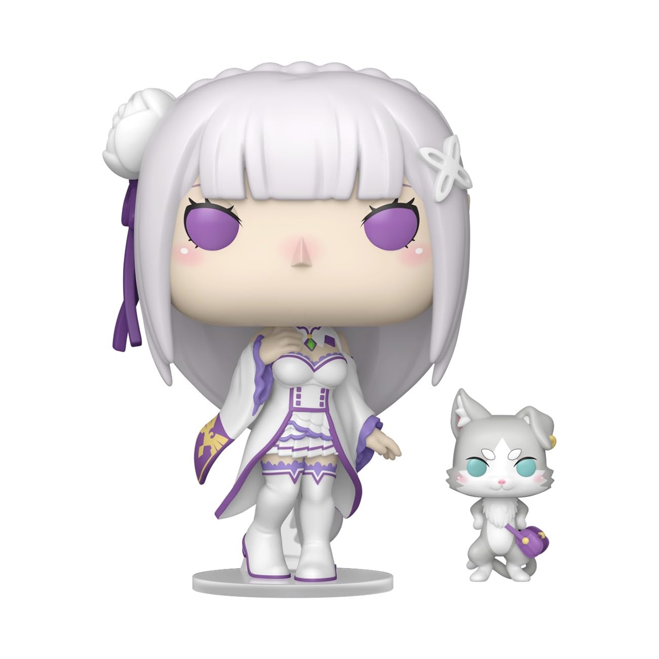 Emilia with Puck vinyl from Re:ZERO, ready to join your anime collection.