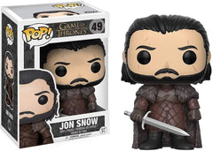 Funko Jon Snow POP figure front view for display and collection.