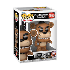 Funko Pop Freddy front view figure for display on desk or shelf.